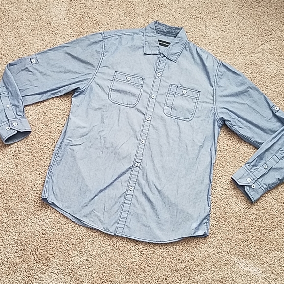 Michael Brandom navy shirt - Picture 1 of 6